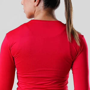 T-shirt de compression pour femme, anti-transpiration, extensible, pour le sport, la gym, la course, le yoga - Product Image 3