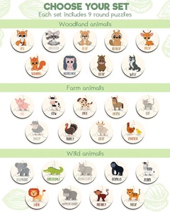 Children's Wooden Assembly Set with Animal <b>Prints</b> Photo <b>Frame</b> Birthday Toy Gifts <b>for</b> Learning and Creative Freedom - Product Image 6
