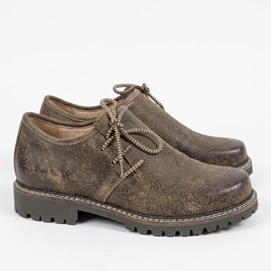 Men's Vintage Brown PU Lace-Up <b>Walking</b> <b>Shoes</b> Round Toe Anti-Slip <b>Lightweight</b> <b>Waterproof</b> Oxfords Casual Sneakers - Product Image 3