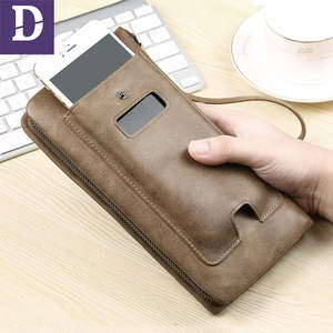 Portefeuille Homme de Luxe Élégant en Cuir Synthétique, Porte-Cartes Fin à Deux Volets, Organisateur de Billets Durable, Tendance Moderne, Imperméable - Product Image 1