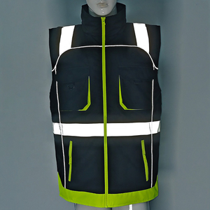 Vêtement de travail, gilet de sécurité réfléchissant avec poches, vêtement de travail haute visibilité, construction de qualité supérieure - Product Image 5