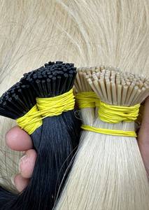 Vente en gros d'extensions de cheveux humains vietnamiens personnalisables cuticule alignée complète sans traitement chimique vague naturelle kératine I pointe - Product Image 3