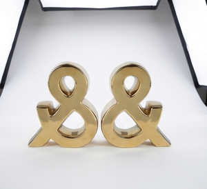 Soporte para Libros de Metal con Símbolo de Personaje Único, Decoración de Mesa con Textura Fundida, Suministros para Pedidos al por Mayor - Product Image 4