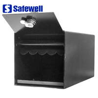 Coffre-fort de comptoir Safewell pour entreprises, avec grande fente d'argent, pour dépôt sous comptoir, idéal pour espèces et documents.