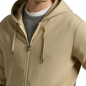 Sweats à capuche zippés pour hommes en gros personnalisés, tendance, 100% coton, décontractés, respirants, streetwear, écologiques, sweats à capuche zippés pour hommes - Product Image 4