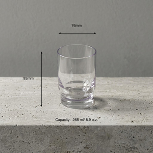 [Holar] Taiwan Made Shatterproof Reusable Old Fashioned 9oz <b>Plastic</b> <b>Drinkware</b> for Home Restaurants Catering - Product Image 3