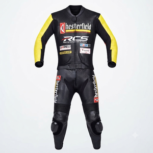 Traje de Carreras Max Biaggi MotoCP Premium de Una Pieza Completo para Pista con Protectores Deslizantes OEM CE - Product Image 1