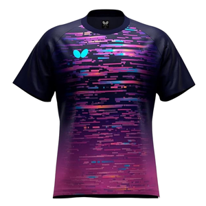 SOLDE T-shirt de tennis de table Butterfly 47200 Kirial en nylon/coton, léger, séchage rapide, design sportif, directement du Japon - Product Image 3
