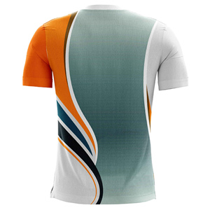 High Quality <b>Polyester</b> Soccer Wear Customized New Football <b>T</b>-<b>shirt</b> Jersey Heat-Transfer Printed Automated Cutting Low MOQ - Product Image 5