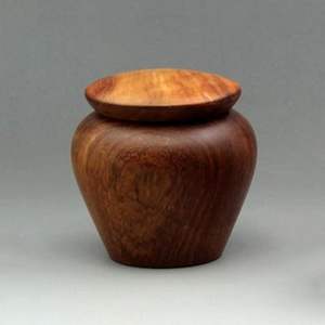 6 cm wooden cremation urn 2.4 inch mini wood urn small <b>keepsake</b> urn <b>for</b> <b>ashes</b> memorial wooden urn tiny funeral urn - Product Image 2