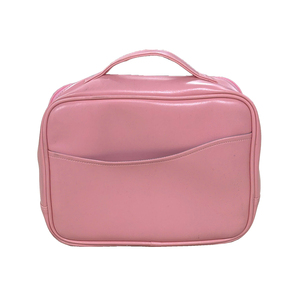 PU Leather and Transparent PVC Plastic Traditional Cosmetic Bag Makeup Organizer Travel Beauty <b>Case</b> - Product Image 2