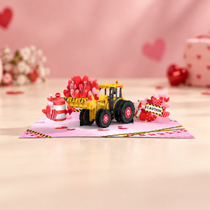 Carte pop-up 3D Joyeux Saint-Valentin avec enveloppes, cadeau pour couple pour les événements de la Saint-Valentin, carte de vœux artisanale en papier, carte pop-up - Product Image 6