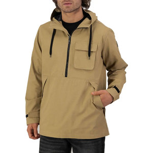 Custom Logo Canvas Windbreaker <b>Jacket</b> Turn-down Collar Customized High Quality <b>Men's</b> Winter Outdoor Wear Quick Dry Pattern - Product Image 2