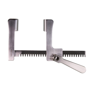 Écarteur de stérnotomie Cooley, bras en aluminium de petite taille, lames, broches de stabilisation, lames 14x19mm, bras 8.6cm, ouverture 10.2cm, ZETOMEDPRO - Product Image 4