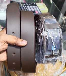 Cinturones de Cuero Genuino Hechos a Mano en India para Hombres y Niños, Diseños Grabados Personalizados, Cinturones Clásicos con Hebilla de Acero al por Mayor - Product Image 3