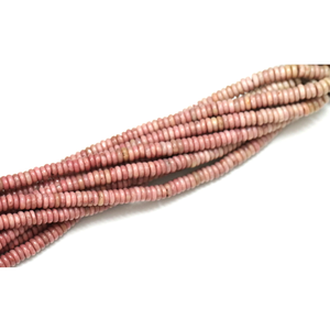Cuentas Redondas Planas de Rodonita Natural |   Cuentas de Piedras Preciosas Bio Rosa Lisas al por Mayor |   Cadena de 15 pulgadas | Suministros para la Fabricación de Joyería - Product Image 5