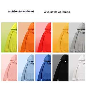 Sweat-shirts à capuche décontractés et tendance, personnalisables avec logo, doublés, à ourlet côtelé, en polyester et coton, couleur unie, coupe oversize, par sublimation, pour hommes et femmes, automne - Product Image 6