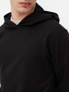 Alta calidad 350 GSM algodón grueso en blanco liso peso pesado sudaderas con capucha de gran tamaño con cuerda Unisex logotipo personalizado de talla grande - Product Image 3