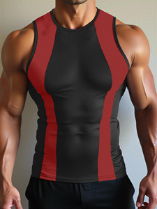 MILIENZ SPORTS APPAREL Camiseta sin Mangas con Cuello Alto y Estampado de Leopardo para Hombre, 100% Algodón Tejido, Impresión Digital, 220g, Negro - Product Image 4