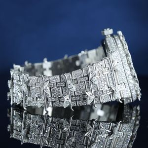 นาฬิกาแฟชั่นสุดฮิตปี 2026 ประดับเพชรเต็มเรือน สำหรับผู้ชาย สไตล์ฮิปฮอป หรูหรา ประดับเพชร ลายดอกไม้ นาฬิกาข้อมืออัตโนมัติสำหรับผู้ชาย - Product Image 6