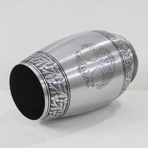 โกศบรรจุอัฐิคุณภาพสูง คลาสสิก ทำจากอะลูมิเนียม สำหรับผู้ใหญ่ ลายต้นโพธิ์  พร้อมอุปกรณ์สำหรับงานศพ - Product Image 4