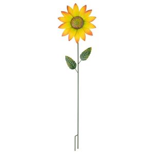 Novedad: Estacas de Jardín Pintadas a Mano Directas de Fábrica con Diseño de Girasol y Mariposa para Césped, Porche, Patio y Valla - Product Image 3