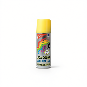Spray de Color para el Cabello La Fiesta Amarillo 125ml Tinte Temporal para el Cabello para Fiestas - Product Image 3
