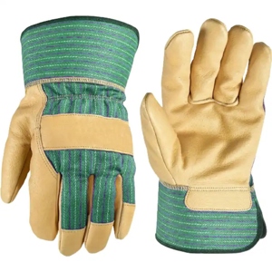 Gants de travail en cuir pleine fleur de vachette de qualité supérieure, protection industrielle des mains, gants de rigueur canadiens, gants de jardinage domestique - Product Image 6