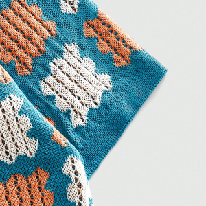 Camisa de Playa Casual de Manga Corta con Botones para Hombre, Tejida en Algodón Transpirable, con Diseño de Cuadrados Granny Vintage, la Más Vendida de 2026 - Product Image 4