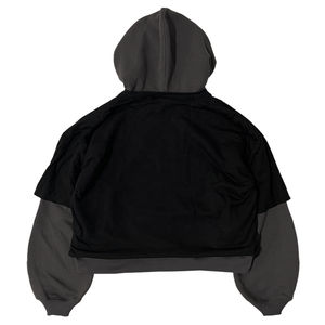 Sudadera con Capucha Extra Grande de Doble Capa para Hombre 2026 |   Sudadera con Estampado de Diseño Urbano |   Otoño Personalizado OEM - Product Image 2