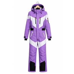 Combinaison de ski deux pièces pour adultes, design de couleur personnalisé, haute qualité, imperméable, pour hommes - Product Image 4