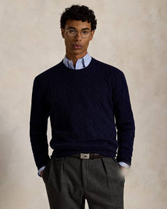 Pull-over tricoté respirant 100 % coton pour homme, tendance, doublure en laine chaude pour l'hiver, personnalisable, streetwear, mode décontractée - Product Image 1