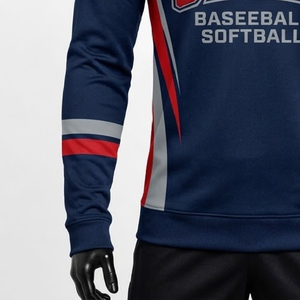 Tenue d'équipe de softball d'hiver, chemise à capuche à manches courtes, unie, écologique, logo personnalisé, nom de l'équipe, numéro, OEM ODM, qualité supérieure, 2 pièces - Product Image 4