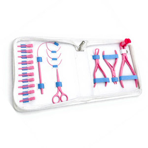 Kit de Herramientas para Extensiones de Cabello, Color Rosa Bebé, Acero Inoxidable, Ligero, Reutilizable, con Logotipo Personalizado OEM, Profesional - Product Image 3