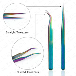 3PCS Stainless Steel Eyelash Extension <b>Tool</b> Set with Large Makeup Mirror Pointed Tweezers for False Eyelash Application Kit - Product Image 3