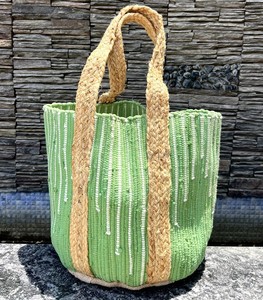 2026 Trending High Quality <b>Large</b> Shopping <b>Beach</b> Tote <b>Bag</b> Reusable Custom Jutewith Cotton Handbag for Womens by Indian Supplier - Product Image 3