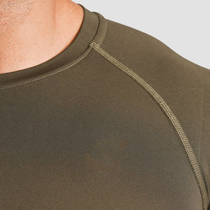 Haut de sport gris pour homme à manches longues, anti-UV, en Spandex et Polyester, séchage rapide, sans coutures, teint uni - Product Image 5
