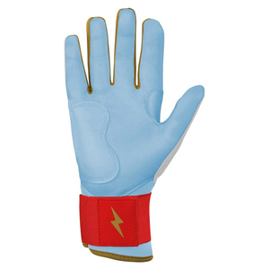 100% Premium Quality Goatskin Leather Custom Long Cuff Baseball Batting Gloves Hand Grips Breathable Guantes Beisbol Batting - Product Image 3