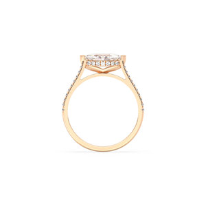 Bagues solitaires pour femmes REYES Customization OEM ODM, bijoux fins en or jaune massif 14 carats, diamants de laboratoire HPHT CVD. - Product Image 5