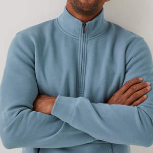 Sudaderas de Primavera para Hombre con Media Cremallera de la Mejor Calidad y Precio Bajo - Logotipo Personalizado, Colores Personalizados, Tela de Forro Polar, Corte Holgado, Secado Rápido - Product Image 4