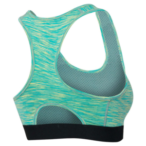 Soutien-gorge de sublimation pour femme, maintien élevé, bretelles réglables, garniture en maille Spandex/Nylon, séchage rapide, respirant, pour yoga et entraînement, vert sarcelle - Product Image 2