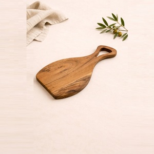 Tabla de cortar de madera de acacia artesanal de primera calidad con asa, tabla de picar de madera resistente y ecológica para la cocina. - Product Image 4