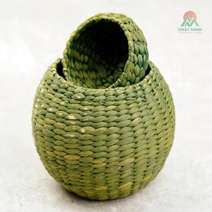 Water hyacinth <b>kids</b> <b>storage</b> lidded <b>box</b> handcrafted basket container baskets for toddler room decor - Product Image 4