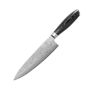 Ensemble de couteaux LEGACY BLADES en acier Damas, 6 pièces, manche en bois, bord dentelé, lame polie, couteaux de chef ambidextres - Product Image 2