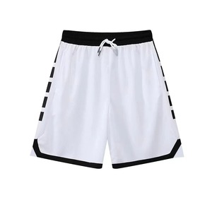Shorts de basketball personnalisés avec logo imprimé sur le devant, entraînement sportif, séchage rapide, 100% polyester, taille élastique, vêtements de sport pour hommes, équipes - Product Image 3