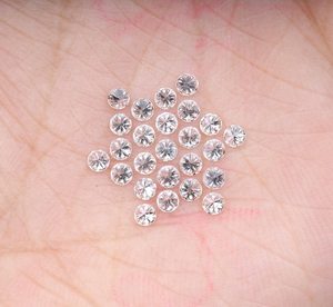 Diamant de culture, 2,2 mm, taille brillant rond, pureté VVS - VS, couleur blanche E - F, pour la création de bijoux et de bagues sur mesure - Product Image 6