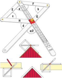 Équerre combinée industrielle en alliage d'aluminium 20-160 avec personnalisation OEM/ODM et échelle imprimée noire - Product Image 5