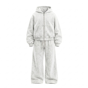 Ensemble de jogging en molleton épais pour hommes, marque privée, pour les collections d'hiver destinées aux acheteurs de vêtements de sport américains - Product Image 5