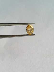 Diamante Cultivado en Laboratorio, Corte Ovalado, Amarillo Intenso de 1.00CT, Certificado IGI, CVD, Diamante Suelto Hecho a Mano para Joyería, Anillos y Pendientes - Product Image 2
