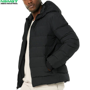 Geometric Pattern Printed Puffer <b>Jacket</b> Men Modern Streetwear Fashion <b>Padded</b> Bubble Coat Outwear - Product Image 3